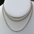 Heavyweight Belcher Chain in Sterling Silver, 23.5 inches.