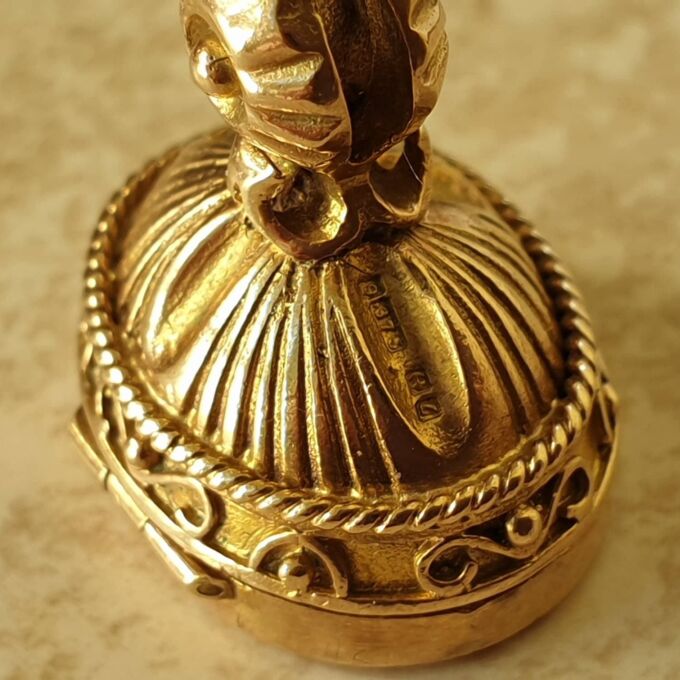 Unusual Opening Frame  Locket Fob Pendant in 9ct Gold