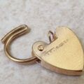 Tiny Fully Working Heart Padlock in 9ct Gold