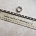 Antique Silver Curb Chain Link Ring, a UK N 1/2 or a US 7 1/4