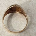 Tigers Eye Signet Ring in 9ct Gold,  a UK S 1/2 or a US 9 3/4.