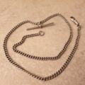Sterling Silver Curb Chain with T Bar and Dog Clip