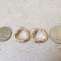 Gorgeous Italian Hoop Earrings in 14ct Gold