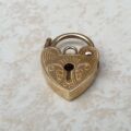 Tiny Heart Padlock in 9ct Gold