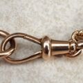 Fancy Link Chain with Dog Clip in 9ct Rose Gold