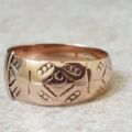 Antique Buckle or Belt Style Ring in 9ct Gold, a UK O 1/2 or a US 7 1/2