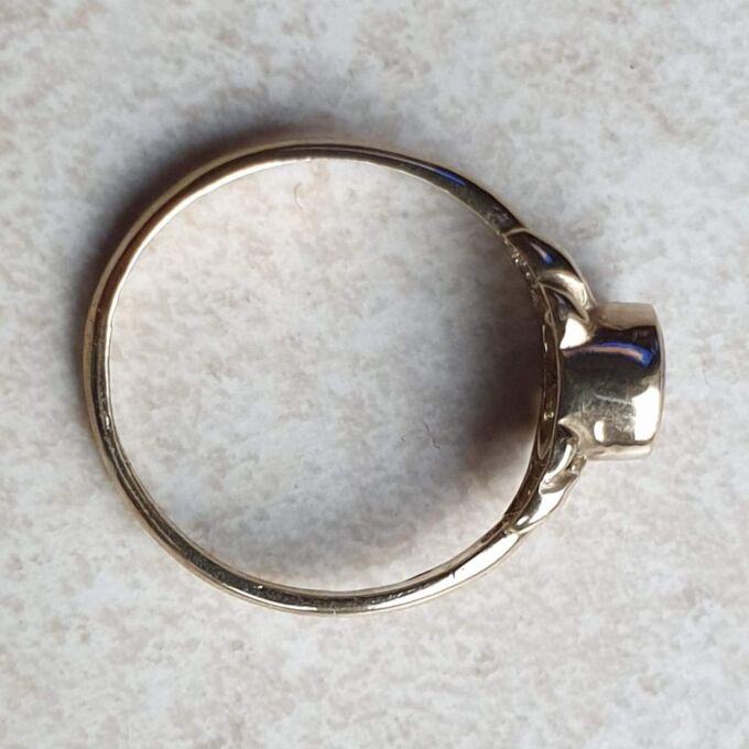 Blue John Doublet Ring in 9ct Gold,  a UK M 1/2 or a US 6 3/4.