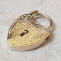 Large Engraved Padlock in 9ct Gold