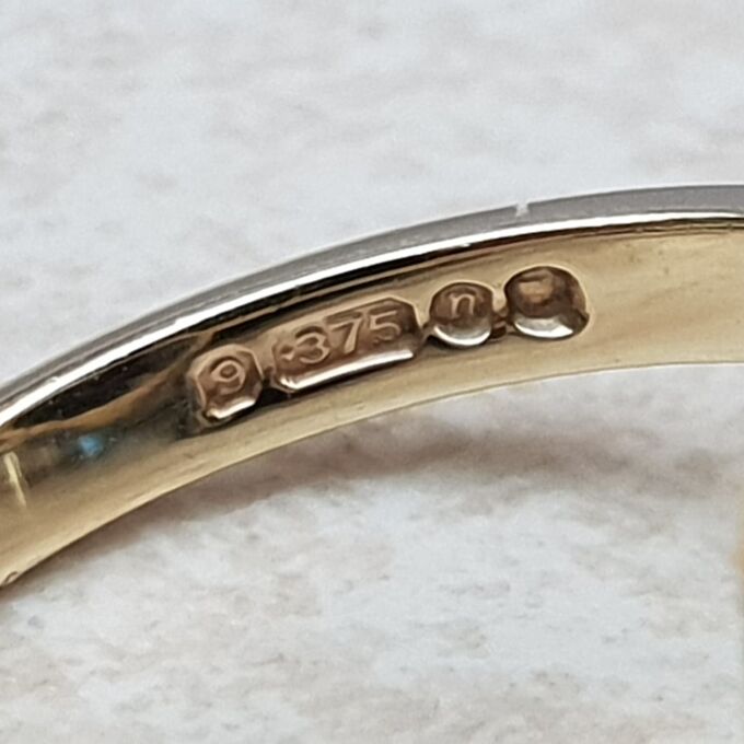 Enormous Synthetic Blue Spinel Kapow Ring in 9ct Gold, a UK K or a US 5 1/2.