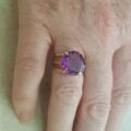 Beautiful Colour Change Sapphire Ring in 12ct Gold, a UK N 1/2 or a US 7 1/2.