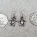 Sterling Silver Teddy Bear Earrings
