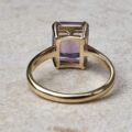 Amethyst Solitaire Ring in 9ct Gold.