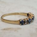 Sapphire and Diamond Ring in 18ct Gold, a UK O or a US 7 1/2