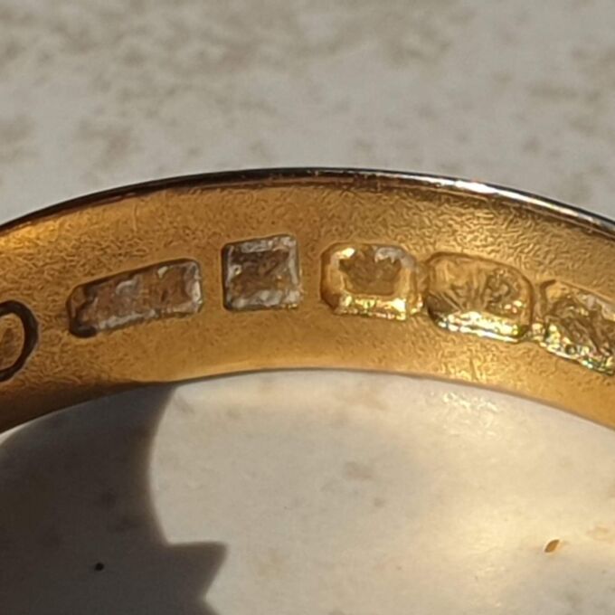 Antique Pearl and Paste Ring in 9ct and 22ct Gold.