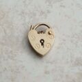 Tiny Working Heart Padlock in 9ct Gold