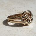 Double Knot Ring in 9ct Gold, a UK M 1/2 or a US 6 1/2