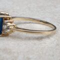 Topaz Ring in 9ct Gold,  a UK Q 1/2 – R or a US 8 3/4.