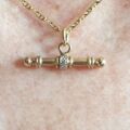 Fancy T Bar Pendant in 9ct Gold