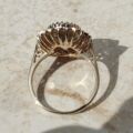 Huge Oval Prasiolite Ring in 9ct Gold,  a UK O 1/2 or a US 7 3/4.
