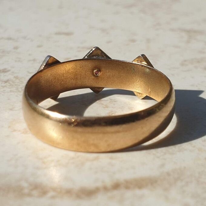 Antique Pearl and Paste Ring in 9ct and 22ct Gold.