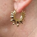 Gypsy Style Creole Earrings in 9ct Gold.