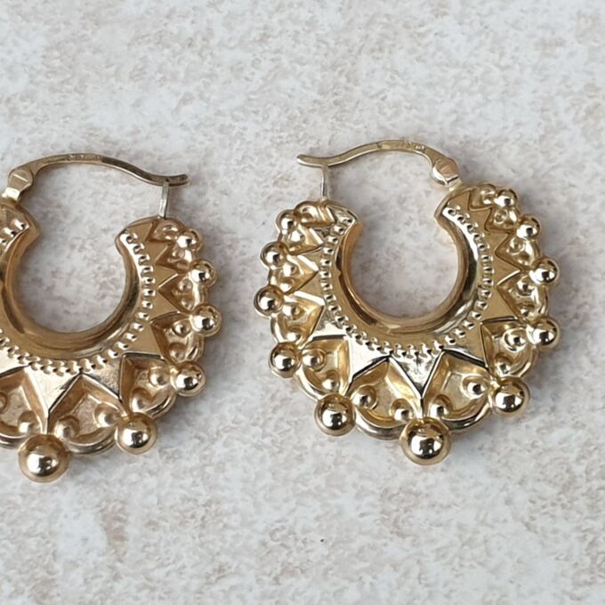 Gypsy Hoop Earrings In 9ct Gold Gems Afire Vintage Jewellery UK   2af2e7 D7ca0a04628f4c249d84dbdf3090da82mv2 D 2016 1512 S 2 Cropped 680x680 