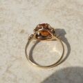 Madeira Citrine Oval Solitaire Ring in 9ct Gold,  a UK P 1/2 or a US 8.