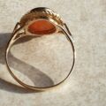 Cameo of The Three Graces, Ring is 9ct Gold, a UK P or a US 8.