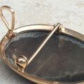 Mother of Pearl Cameo Brooch or Pendant in 9ct Gold.