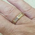 Reserved – Quartz Full Eternity Ring in 9ct Gold.