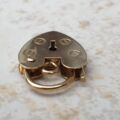 Simple Small Heart Padlock in 9ct Gold.