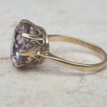 Amethyst Solitaire Ring in 9ct Gold,  a UK M or a US 6 1/2.