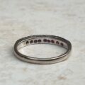 Ruby Half Eternity Stacking Band in 18ct White Gold