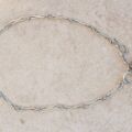 Fancy Link T Bar Necklace in Sterling Silver