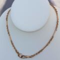 Fancy Link Chain with Dog Clip in 9ct Rose Gold