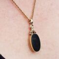 Onyx and Bloodstone Locket in 9ct Gold