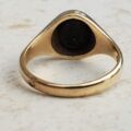 Super Onyx Signet Ring in 9ct Gold, a UK K 1/2 or a US 5 3/4.