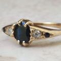 Vintage Sapphire and Diamond Ring in 18ct Gold, a UK L 1/2 or a US 6 1/4