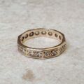Reserved – Quartz Full Eternity Ring in 9ct Gold.