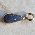 Double Sided Lapis Lazuli Pendant in 9ct Gold by DSW