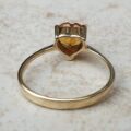 Citrine Heart Ring in 9ct Gold.