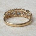 Graduating Paste Five Stone Ring in 9ct Gold,  a UK I 1/2 or a US 4 3/4.