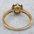 Vibrant Sunshine Yellow Paste Ring in 9ct Gold,  a UK O or a US 7 1/2.