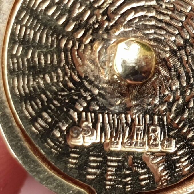 Wedding Bell Bride and Groom in 9ct Gold