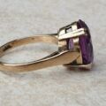Synthetic Colour Change Sapphire Ring in 9ct Gold,  a UK J1/2 or a US 5 1/4.