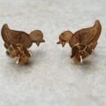 Fun Duck Earrings in 9ct Gold.