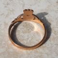 Simple Claddagh Ring in 9ct Rose Gold, a UK L 1/2 or a US 6 1/4