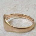 Simple Plain Signet Ring in 9ct Gold.