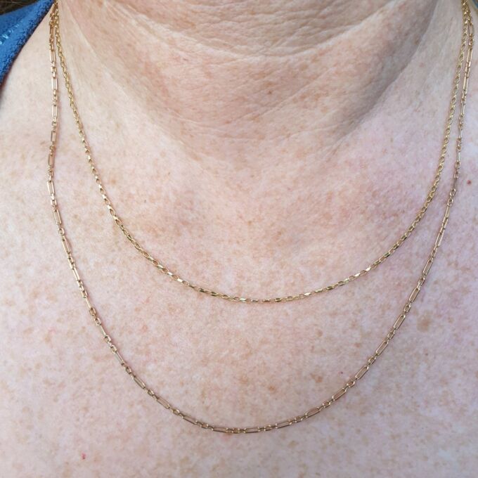 Fancy Link Chain in 9ct Gold, 20 inches