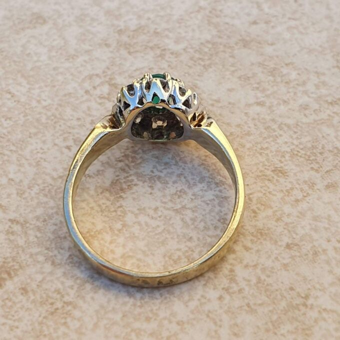 Chrysoprase Dress Ring in 9ct Gold.